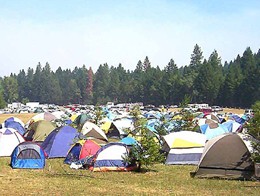 Палаточный городок во время Евро-2012 в Украине
