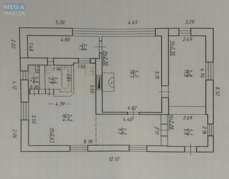 Продаж дома, 1 поверх, 76 кв.м, 3 кімнати, ділянка 15 соток, <a class="location-link" href="/sumi/" title="Недвижимость Суми">Суми</a>, <a class="location-link" href="/sumi/kolpakovskij/" title="Недвижимость Ковпаківський район">Ковпаківський р-н</a>, 1 Севастопольская (изображение 1)