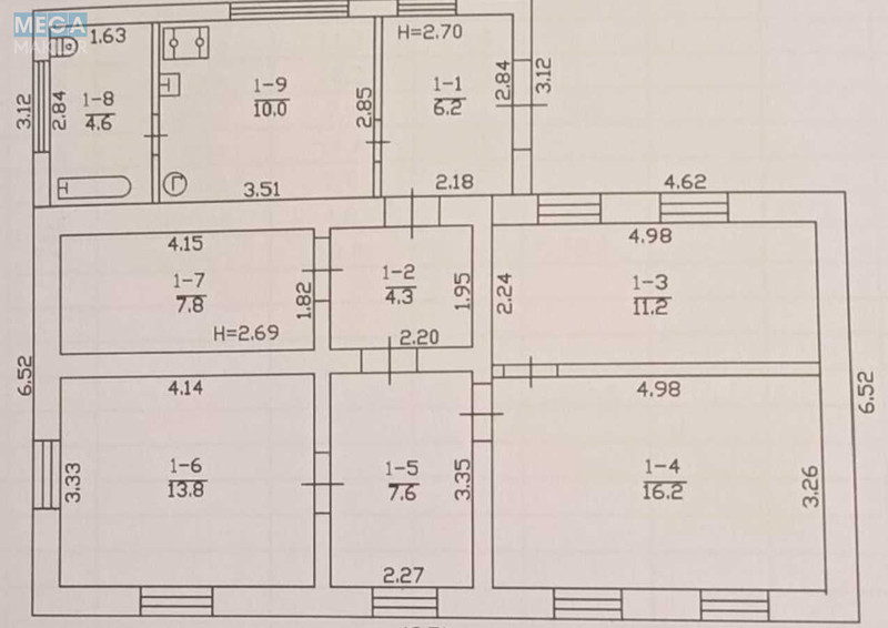 Продаж дома, 1&nbsp; поверх, 81,70&nbsp;кв.м, 4&nbsp;кімнати, ділянка 8&nbsp;соток, <a class="location-link" href="/kiev/" title="Недвижимость Київ">Київ</a>, <a class="location-link" href="/kiev/svyatoshinskij/" title="Недвижимость Святошинський район">Святошинський р-н</a>, Гостомельська вул., 33 (изображение 1)