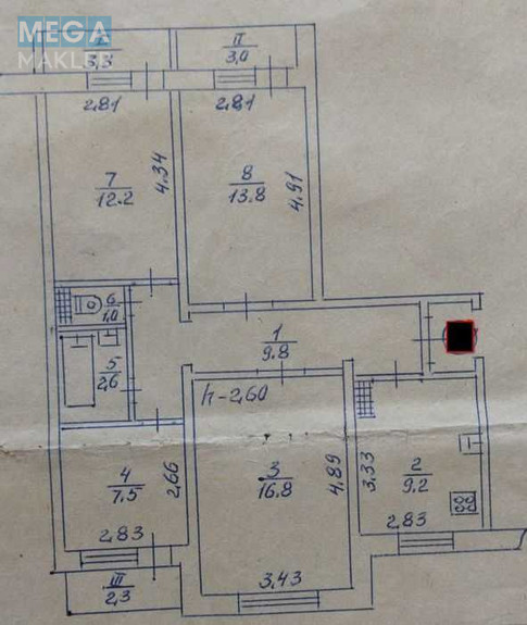 Продаж 4 кімнатної квартири (76/50/9), 6 пов. 9 пов. будинку, <a class="location-link" href="/sumi/" title="Недвижимость Суми">Суми</a>, <a class="location-link" href="/sumi/zarechnij/" title="Недвижимость Зарічний район">Зарічний р-н</a>, Збройних Сил України, 15 (изображение 1)