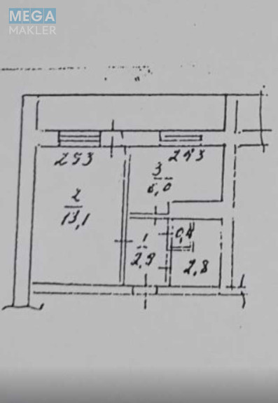 Продаж 1 кімнатної квартири (28,2/13/6), 3 пов. 9 пов. будинку, <a class="location-link" href="/kiev/" title="Недвижимость Київ">Київ</a>, <a class="location-link" href="/kiev/obolonskij/" title="Недвижимость Оболонський район">Оболонський р-н</a>, Маршала Рокоссовського просп., 3 (изображение 1)