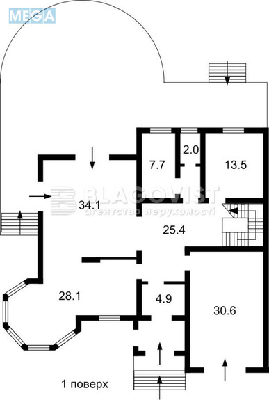 Продаж дома, 2&nbsp;поверху, 310&nbsp;кв.м, 5&nbsp;кімнат, ділянка 15&nbsp;соток, <a class="location-link" href="/vishenki-selo-kv/" title="Недвижимость Вишеньки">Вишеньки</a>, Вишневая (изображение 3)