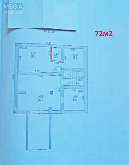 Продаж дома, 2&nbsp;поверху, 214&nbsp;кв.м, 6&nbsp;кімнат, ділянка 8&nbsp;соток, <a class="location-link" href="/borispol/" title="Недвижимость Бориспіль">Бориспіль</a>, Схiдна (изображение 11)