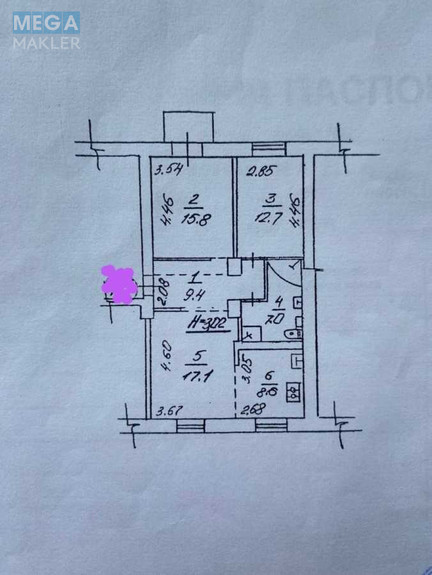 Продаж 3 кімнатної квартири (71/45/8), 4 пов. 5 пов. будинку, <a class="location-link" href="/kiev/" title="Недвижимость Київ">Київ</a>, <a class="location-link" href="/kiev/svyatoshinskij/" title="Недвижимость Святошинський район">Святошинський р-н</a>, Победы просп., 75/2 (изображение 17)