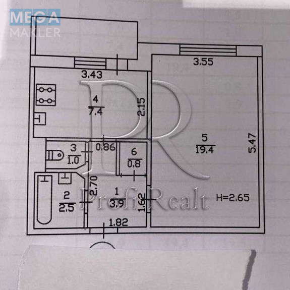 Продаж 1 кімнатної квартири (39/20/8), 5 пов. 9 пов. будинку, <a class="location-link" href="/kiev/" title="Недвижимость Київ">Київ</a>, <a class="location-link" href="/kiev/darnickij/" title="Недвижимость Дарницький район">Дарницький р-н</a>, Княжий Затон вулиця, 17А (изображение 21)