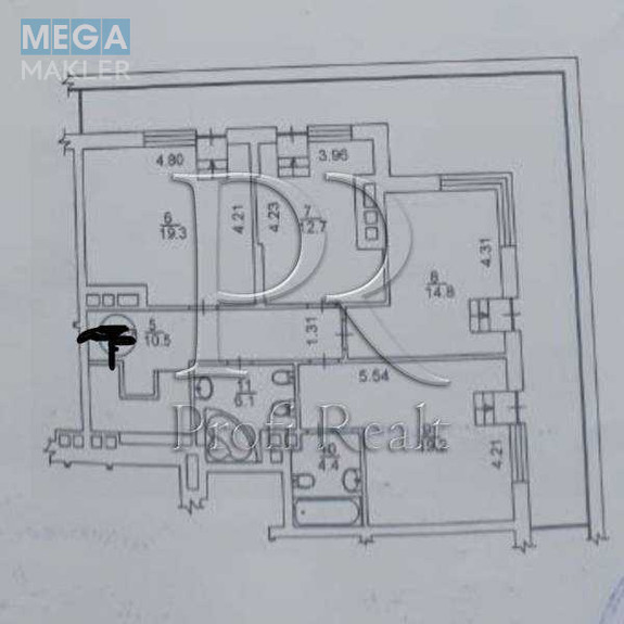 Продаж 4 кімнатної квартири (143/60/30), 25 пов. 26 пов. будинку, <a class="location-link" href="/kiev/" title="Недвижимость Київ">Київ</a>, <a class="location-link" href="/kiev/darnickij/" title="Недвижимость Дарницький район">Дарницький р-н</a>, Дніпровська набережна, 18Б (изображение 3)