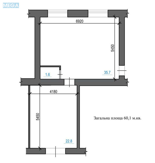 Оренда комерційної нерухомості, 60&nbsp;кв.м, под магазин, <a class="location-link" href="/kiev/" title="Недвижимость Київ">Київ</a>, <a class="location-link" href="/kiev/pecherskij/" title="Недвижимость Печерський район">Печерський р-н</a>, Бастіонна вул., 5/13 (изображение 11)