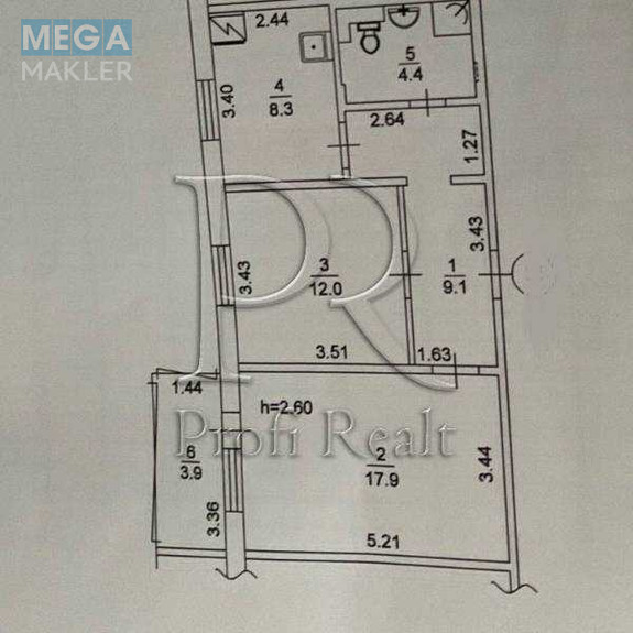 Продаж 2 кімнатної квартири (56/30/8), 9 пов. 16 пов. будинку, <a class="location-link" href="/kiev/" title="Недвижимость Київ">Київ</a>, <a class="location-link" href="/kiev/desnyanskij/" title="Недвижимость Деснянський район">Деснянський р-н</a>, Маяковського Володимира проспект, 40 (изображение 21)