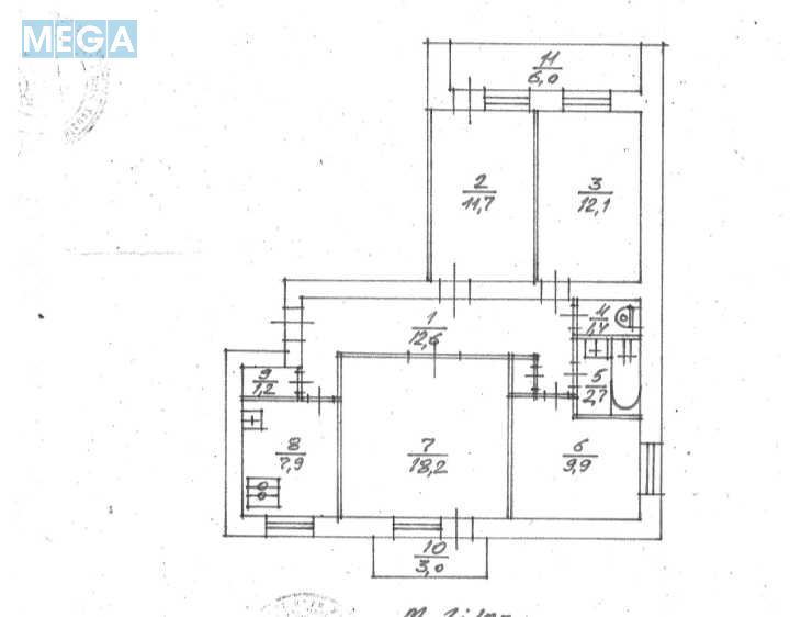 Продаж 4 кімнатної квартири (82/52/8), 6 пов. 9 пов. будинку, <a class="location-link" href="/kiev/" title="Недвижимость Київ">Київ</a>, <a class="location-link" href="/kiev/goloseevskij/" title="Недвижимость Голосіївський район">Голосіївський р-н</a>, Академика Глушкова просп., 32 (изображение 12)