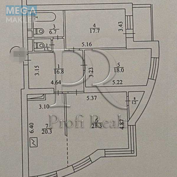 Продаж 3 кімнатної квартири (113/64/20), 5 пов. 21 пов. будинку, <a class="location-link" href="/kiev/" title="Недвижимость Київ">Київ</a>, <a class="location-link" href="/kiev/goloseevskij/" title="Недвижимость Голосіївський район">Голосіївський р-н</a>, Голосіївський проспект, 68 (изображение 21)