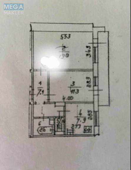 Продаж 2 кімнатної квартири (52/30/8), 1 пов. 9 пов. будинку, <a class="location-link" href="/kiev/" title="Недвижимость Київ">Київ</a>, <a class="location-link" href="/kiev/svyatoshinskij/" title="Недвижимость Святошинський район">Святошинський р-н</a>, Академика Королева просп., 6 (изображение 18)