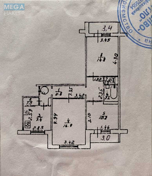 Продаж 3 кімнатної квартири (68/41/7), 3 пов. 9 пов. будинку, <a class="location-link" href="/kiev/" title="Недвижимость Київ">Київ</a>, <a class="location-link" href="/kiev/goloseevskij/" title="Недвижимость Голосіївський район">Голосіївський р-н</a>, Васильківська вул., 40 (изображение 20)