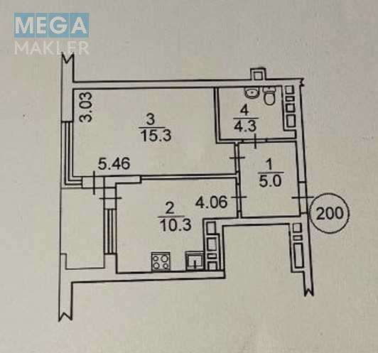 Продаж 1 кімнатної квартири (36,5/15,3/12), 18 пов. 21 пов. будинку, <a class="location-link" href="/kiev/" title="Недвижимость Київ">Київ</a>, <a class="location-link" href="/kiev/podolskij/" title="Недвижимость Подільський район">Подільський р-н</a>, Семьи Кристеров ул., 20б (изображение 12)