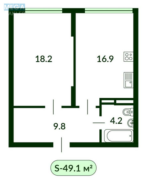 Новобудова, 23 поверхів, <a class="location-link" href="/kiev/" title="Недвижимость Київ">Київ</a>, <a class="location-link" href="/kiev/goloseevskij/" title="Недвижимость Голосіївський район">Голосіївський р-н</a>, Михайла Максимовича вул., 32Б (изображение 10)