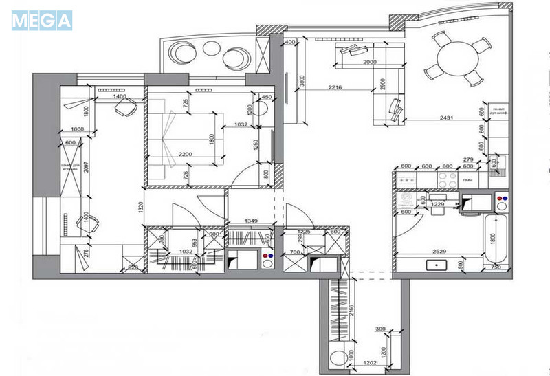 Продаж 3 кімнатної квартири (103/40/39), 10 пов. 24 пов. будинку, <a class="location-link" href="/odessa/" title="Недвижимость Одеса">Одеса</a>, <a class="location-link" href="/odessa/primorskij/" title="Недвижимость Приморський район">Приморський р-н</a>, Гагарина проспект, 19В (изображение 5)