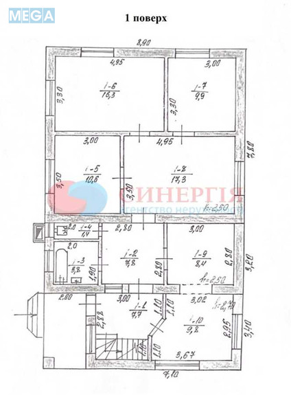 Продаж дома, 2&nbsp;поверху, 190&nbsp;кв.м, 9&nbsp;кімнат, ділянка 12&nbsp;соток, <a class="location-link" href="/kozin/" title="Недвижимость Козин">Козин</a>, Садова (изображение 18)