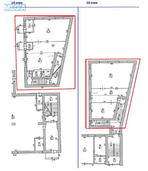 Оренда комерційної нерухомості, 186,30 кв.м, под офис, <a class="location-link" href="/krivoj-rog/" title="Недвижимость Кривий Ріг">Кривий Ріг</a>, Університетський (Гагаріна), 58 (изображение 4)