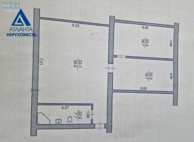 Продаж 2 кімнатної квартири (80/37/35), 4 пов. 4 пов. будинку, <a class="location-link" href="/strumovka/" title="Недвижимость Струмівка">Струмівка</a>, Багряного, 21 (изображение 12)