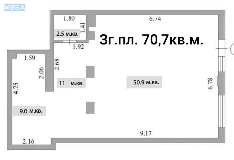 Оренда окремої будівлі/побудови, 71&nbsp;кв.м, <a class="location-link" href="/irpen/" title="Недвижимость Ірпінь">Ірпінь</a>, Українська, 1Б (изображение 16)