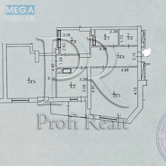 Продаж 2 кімнатної квартири (93/50/9), 9 пов. 12 пов. будинку, <a class="location-link" href="/kiev/" title="Недвижимость Київ">Київ</a>, <a class="location-link" href="/kiev/shevchenkovskij/" title="Недвижимость Шевченківський район">Шевченківський р-н</a>, Руданського Степана вулиця, 3А (изображение 19)