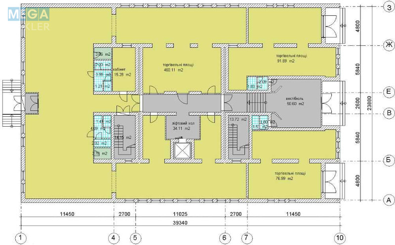 Продаж комерційної нерухомості, 3 400 кв.м, под офис, <a class="location-link" href="/kirovograd/" title="Недвижимость Кіровоград">Кіровоград</a>, Шевченко, 12 (изображение 10)