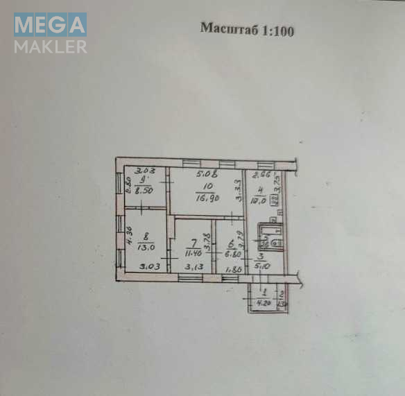 Продаж 4 кімнатної квартири (80/50/10), 1 пов. 1 пов. будинку, <a class="location-link" href="/nikolaev/" title="Недвижимость Миколаїв">Миколаїв</a>, <a class="location-link" href="/nikolaev/centralnyj/" title="Недвижимость Центрульний район">Центрульний р-н</a>, Адмиральская, 16 (изображение 13)