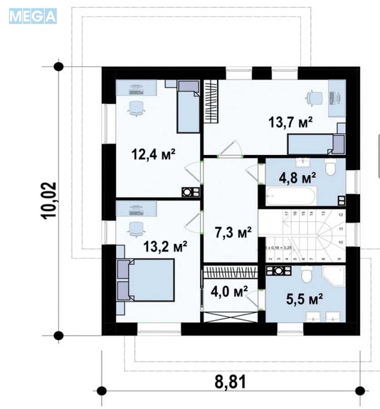 Продаж дома, 2 поверху, 180 кв.м, 4 кімнати, ділянка 10 соток, <a class="location-link" href="/borispol/" title="Недвижимость Бориспіль">Бориспіль</a>, Кооперативна (изображение 5)