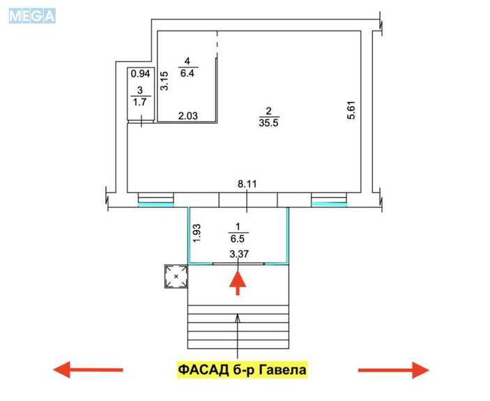 Продаж комерційної нерухомості, 50&nbsp;кв.м, под магазин, <a class="location-link" href="/kiev/" title="Недвижимость Київ">Київ</a>, <a class="location-link" href="/kiev/solomenskij/" title="Недвижимость Солом'янський район">Солом'янський р-н</a>, Вацлава Гавела бульв., 75 (изображение 4)