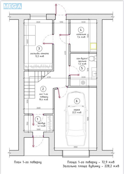 Продаж дома, 3 поверху, 228 кв.м, 5 кімнат, ділянка 1 сотка, <a class="location-link" href="/schastlivoe-selo-kv/" title="Недвижимость Щасливі">Щасливе</a>, Фестивальна, 33 (изображение 23)