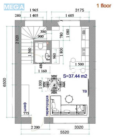 Продаж дома, 3 поверху, 100 кв.м, 4 кімнати, ділянка 1 сотка, <a class="location-link" href="/vishnevoe/" title="Недвижимость Вишневе">Вишневе</a>, Квітнева, 20 (изображение 13)