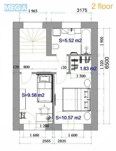 Продаж дома, 3 поверху, 100 кв.м, 4 кімнати, ділянка 1 сотка, <a class="location-link" href="/vishnevoe/" title="Недвижимость Вишневе">Вишневе</a>, Квітнева, 20 (изображение 14)