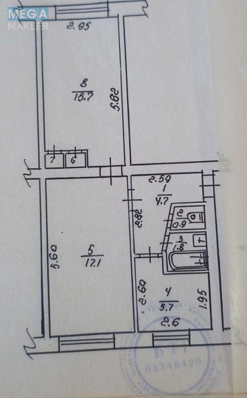 Продаж 2 кімнатної квартири (46/?/6), 1 пов. 5 пов. будинку, <a class="location-link" href="/glevaha/" title="Недвижимость Глеваха">Глеваха</a>, Вокзальна (изображение 8)