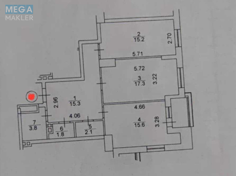 Продаж 2 кімнатної квартири (73/32/15), 4 пов. 25 пов. будинку, <a class="location-link" href="/kiev/" title="Недвижимость Київ">Київ</a>, <a class="location-link" href="/kiev/goloseevskij/" title="Недвижимость Голосіївський район">Голосіївський р-н</a>, Костанайська вул., 13а (изображение 2)