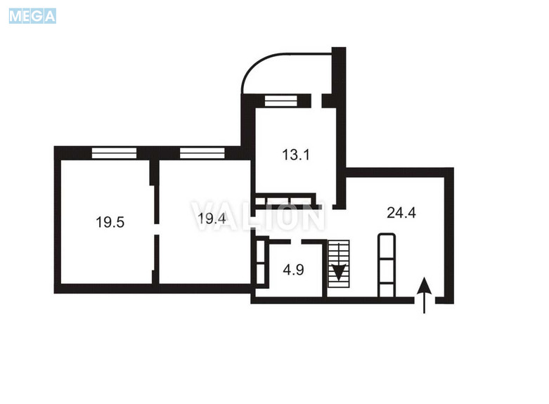 Продаж 4 кімнатної квартири (162/98/13), 27 пов. 28 пов. будинку, <a class="location-link" href="/kiev/" title="Недвижимость Київ">Київ</a>, <a class="location-link" href="/kiev/darnickij/" title="Недвижимость Дарницький район">Дарницький р-н</a>, Анни Ахматової вул., 13Д (изображение 14)