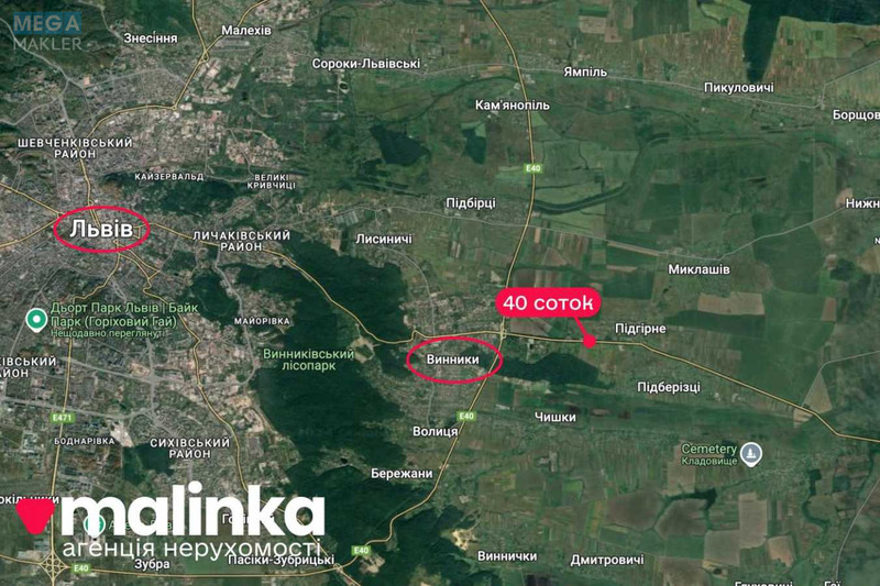 Продажа участка, 40 соток, участок под жилую застройку, <a class="location-link" href="/podberezcy-selo/" title="Недвижимость Підберізці">Підберізці</a>, Львівська (изображение 7)