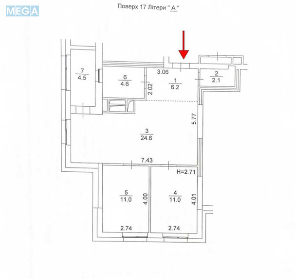 Продаж 3 кімнатної квартири (64/40/20), 17 пов. 25 пов. будинку, <a class="location-link" href="/kiev/" title="Недвижимость Київ">Київ</a>, <a class="location-link" href="/kiev/shevchenkovskij/" title="Недвижимость Шевченківський район">Шевченківський р-н</a>, Олены Телиги ул., 25 (изображение 4)