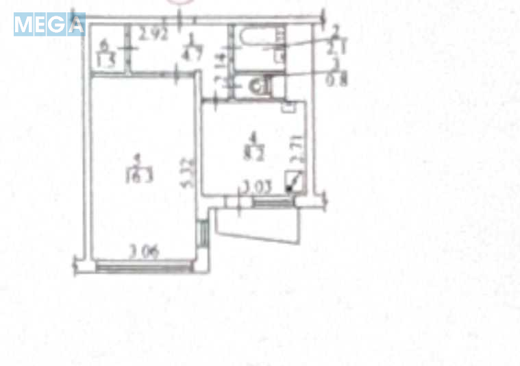 Продаж 1 кімнатної квартири (34/16/8,2), 8 пов. 16 пов. будинку, <a class="location-link" href="/kiev/" title="Недвижимость Київ">Київ</a>, <a class="location-link" href="/kiev/dneprovskij/" title="Недвижимость Дніпровський район">Дніпровський р-н</a>, Генерала Жмаченко ул., 16 (изображение 3)