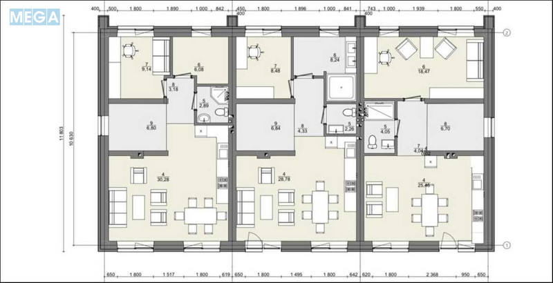 Продаж дома, 3 поверху, 175 кв.м, 6 кімнат, ділянка 2 сотки, <a class="location-link" href="/novoselki-selo-kv-kievo-svyatoshinskij-rajon/" title="Недвижимость Новосілки">Новосілки</a>, Молодіжна, 24 (изображение 12)