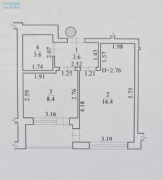Продаж 1 кімнатної квартири (35/16/8), 15 пов. 16 пов. будинку, <a class="location-link" href="/brovary/" title="Недвижимость Бровари">Бровари</a>, Київська, 261а (изображение 16)