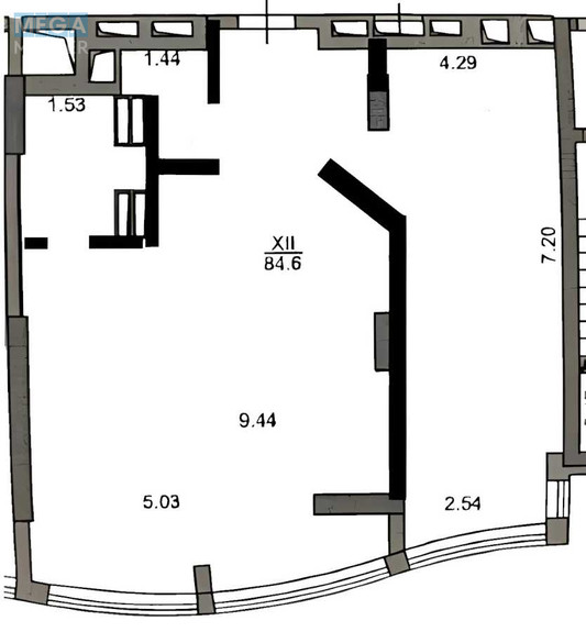 Оренда комерційної нерухомості, 85 кв.м, под офис, <a class="location-link" href="/kiev/" title="Недвижимость Київ">Київ</a>, <a class="location-link" href="/kiev/dneprovskij/" title="Недвижимость Дніпровський район">Дніпровський р-н</a>, Соборності просп., 30 (изображение 9)
