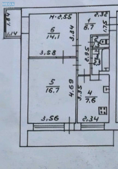 Продаж 2 кімнатної квартири (52,3/30,8/7,6), 15 пов. 16 пов. будинку, <a class="location-link" href="/odessa/" title="Недвижимость Одеса">Одеса</a>, <a class="location-link" href="/odessa/primorskij/" title="Недвижимость Приморський район">Приморський р-н</a>, Новосельского, 46а (изображение 4)