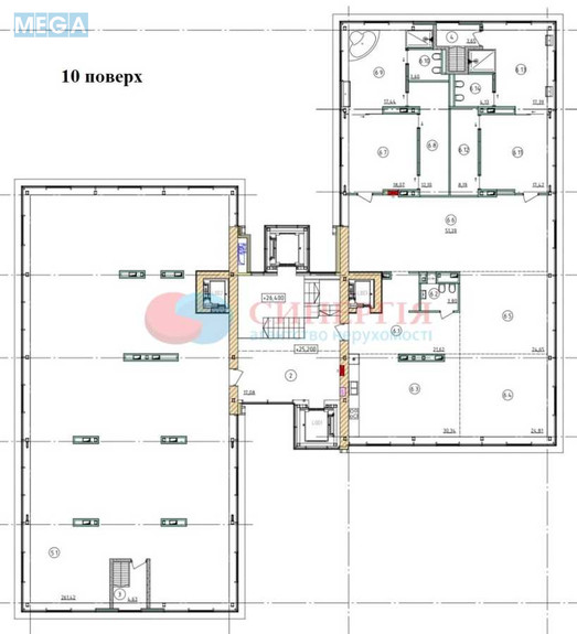 Оренда комерційної нерухомості, 200&nbsp;кв.м, под офис, <a class="location-link" href="/kiev/" title="Недвижимость Київ">Київ</a>, <a class="location-link" href="/kiev/pecherskij/" title="Недвижимость Печерський район">Печерський р-н</a>, Саперне Поле вул., 9А (изображение 15)