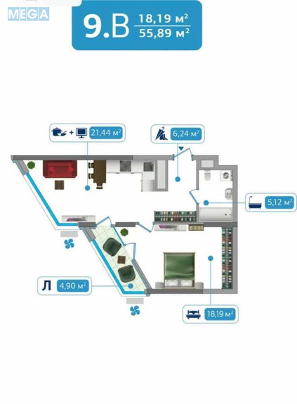 Новобудова, 25 поверхів, <a class="location-link" href="/kiev/" title="Недвижимость Київ">Київ</a>, <a class="location-link" href="/kiev/darnickij/" title="Недвижимость Дарницький район">Дарницький р-н</a>, Осокорская ул. (изображение 23)