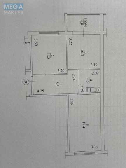 Продаж 2 кімнатної квартири (56,4/29/10,3), 3 пов. 6 пов. будинку, <a class="location-link" href="/kiev/" title="Недвижимость Київ">Київ</a>, <a class="location-link" href="/kiev/svyatoshinskij/" title="Недвижимость Святошинський район">Святошинський р-н</a>, Стеценка вул., 75Н (изображение 13)