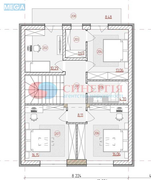 Продаж дома, 2 поверху, 125 кв.м, 6 кімнат, ділянка 5 соток, <a class="location-link" href="/hotov/" title="Недвижимость Хотів">Хотів</a>, Затишна (изображение 17)