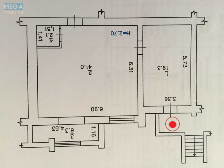 Продаж комерційної нерухомості, 70&nbsp;кв.м, под офис, <a class="location-link" href="/chabany/" title="Недвижимость Чабані">Чабани</a>, Юности, 3 (изображение 2)
