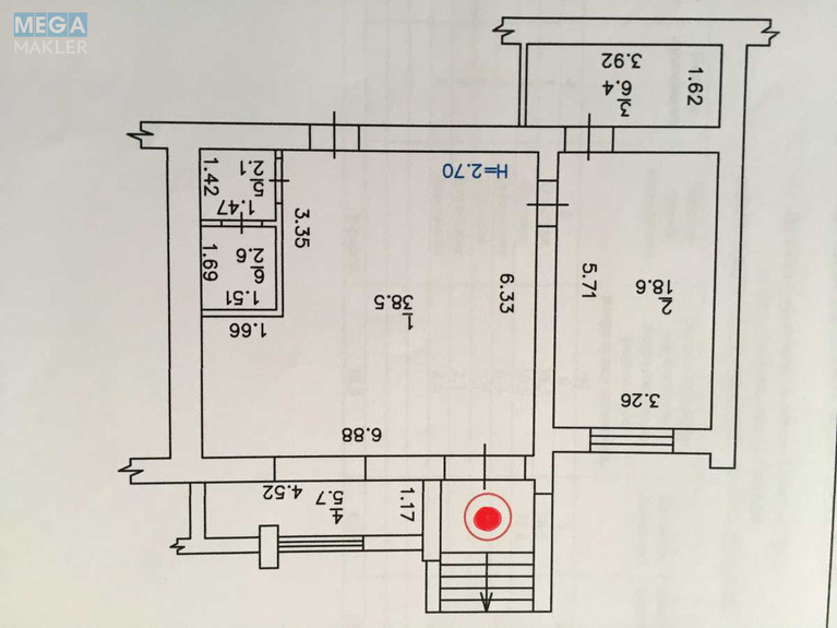 Продаж комерційної нерухомості, 85&nbsp;кв.м, под офис, <a class="location-link" href="/chabany/" title="Недвижимость Чабані">Чабани</a>, Юности, 3 (изображение 2)