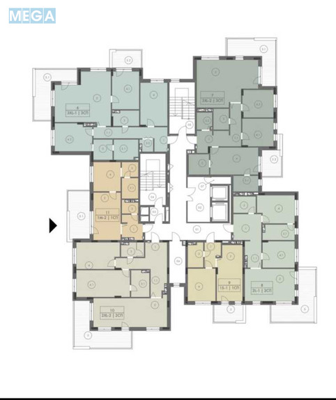 Новобудова, 9 поверхів, <a class="location-link" href="/kiev/" title="Недвижимость Київ">Київ</a>, <a class="location-link" href="/kiev/svyatoshinskij/" title="Недвижимость Святошинський район">Святошинський р-н</a>, Берестейський просп., 139 (изображение 21)