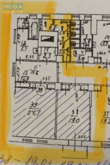 Продаж 2 кімнатної квартири (68,4/43,7/5,7), 3 пов. 5 пов. будинку, <a class="location-link" href="/kiev/" title="Недвижимость Київ">Київ</a>, <a class="location-link" href="/kiev/podolskij/" title="Недвижимость Подільський район">Подільський р-н</a>, Кирилівська вул., 121/2 (изображение 14)