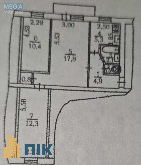 Продаж 3 кімнатної квартири (56/40/6), 2 пов. 5 пов. будинку, <a class="location-link" href="/kiev/" title="Недвижимость Київ">Київ</a>, <a class="location-link" href="/kiev/pecherskij/" title="Недвижимость Печерський район">Печерський р-н</a>, Бастионная ул., 13 (изображение 13)